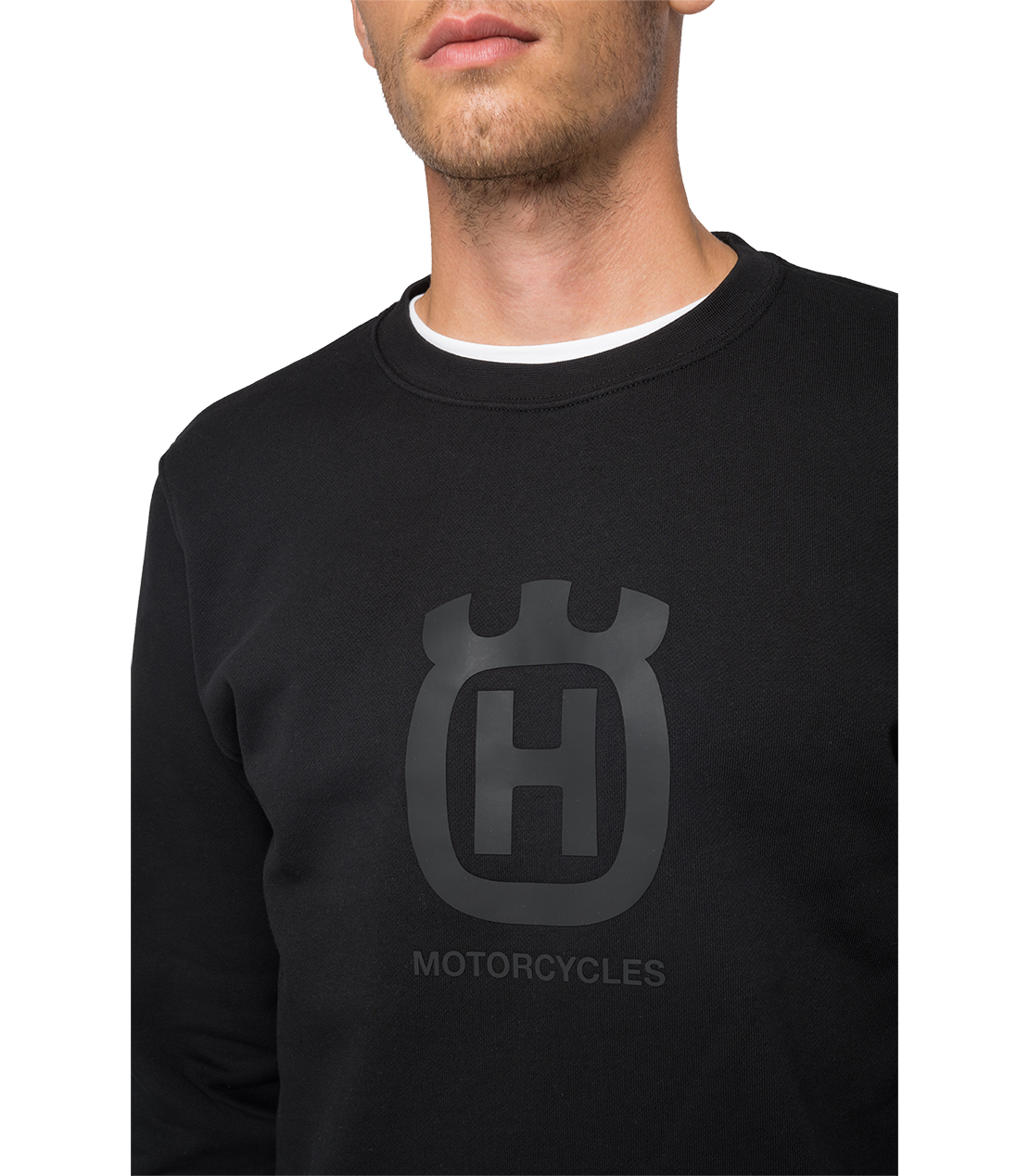 コットンクルーネック スウェットシャツ REPLAY FOR HUSQVARNA 詳細画像 ブラック 5